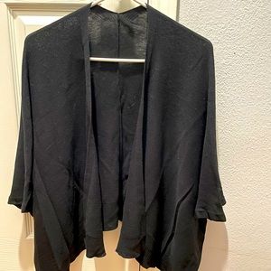 Black shawl sweater